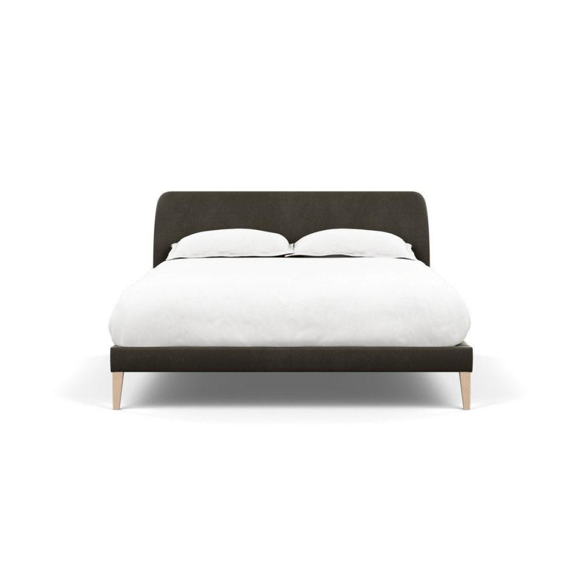 Heal's Wallis SuperKing Bed Melton Wool Shale Stained Oak Feet - Heal's UK Bedroom Furniture – image 106