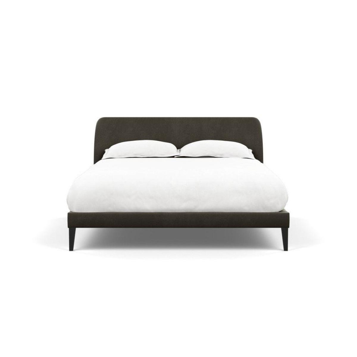 Heal's Wallis SuperKing Bed Melton Wool Shale Stained Oak Feet - Heal's UK Bedroom Furniture – image 107