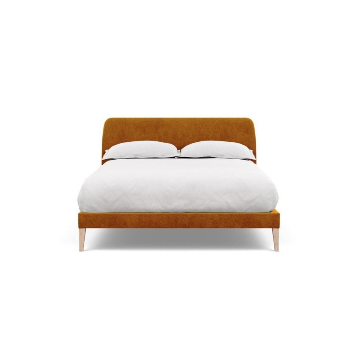 Heal's Wallis SuperKing Bed Melton Wool Shale Stained Oak Feet - Heal's UK Bedroom Furniture – image 108