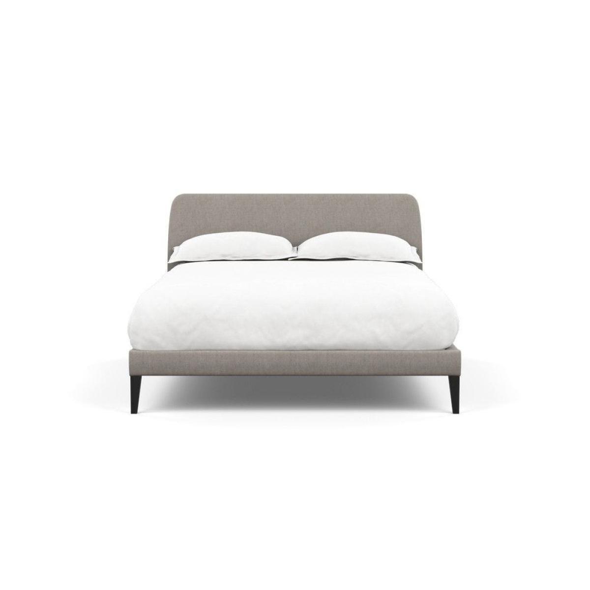 Heal's Wallis SuperKing Bed Melton Wool Shale Stained Oak Feet - Heal's UK Bedroom Furniture – image 109