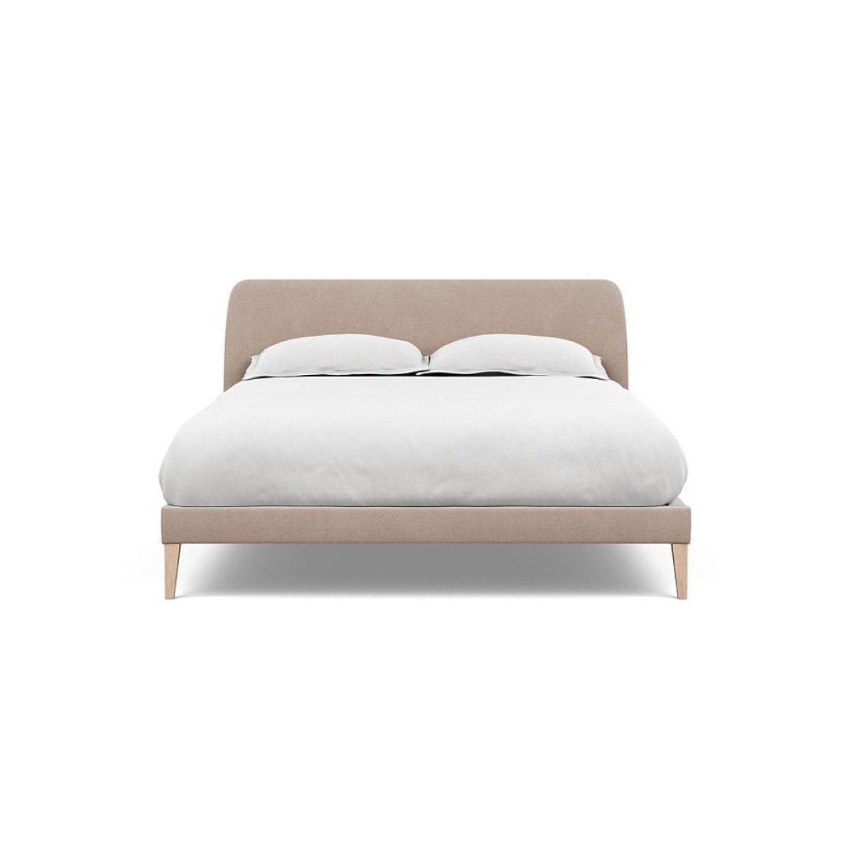 Heal's Wallis SuperKing Bed Melton Wool Shale Stained Oak Feet - Heal's UK Bedroom Furniture – image 110