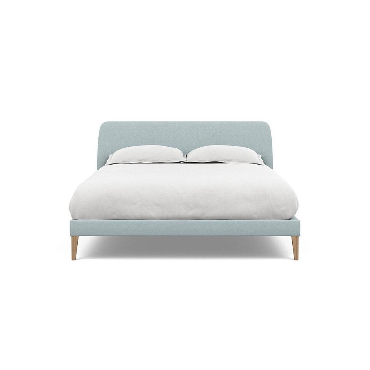 Heal's Wallis SuperKing Bed Melton Wool Shale Stained Oak Feet - Heal's UK Bedroom Furniture – image 12