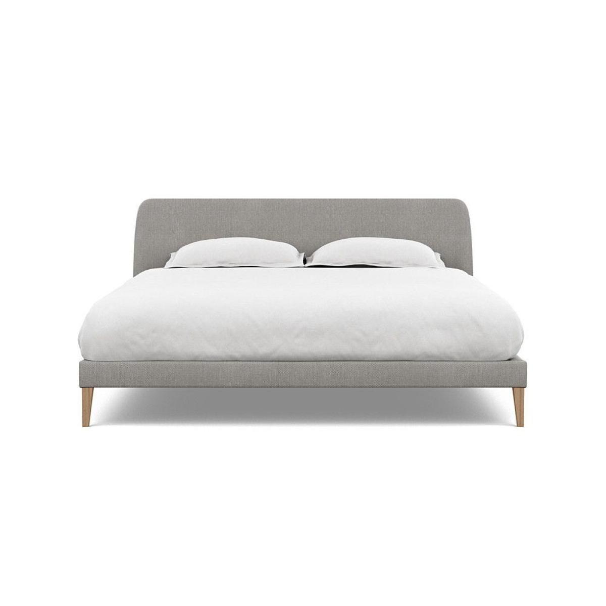 Heal's Wallis SuperKing Bed Melton Wool Shale Stained Oak Feet - Heal's UK Bedroom Furniture – image 115