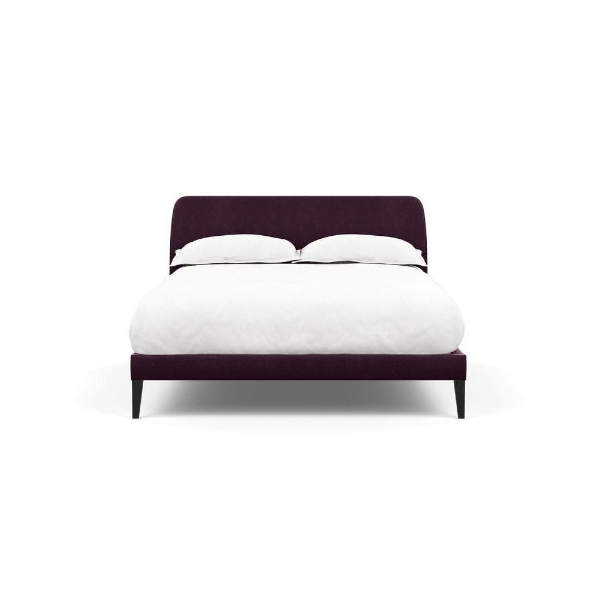 Heal's Wallis SuperKing Bed Melton Wool Shale Stained Oak Feet - Heal's UK Bedroom Furniture – image 116