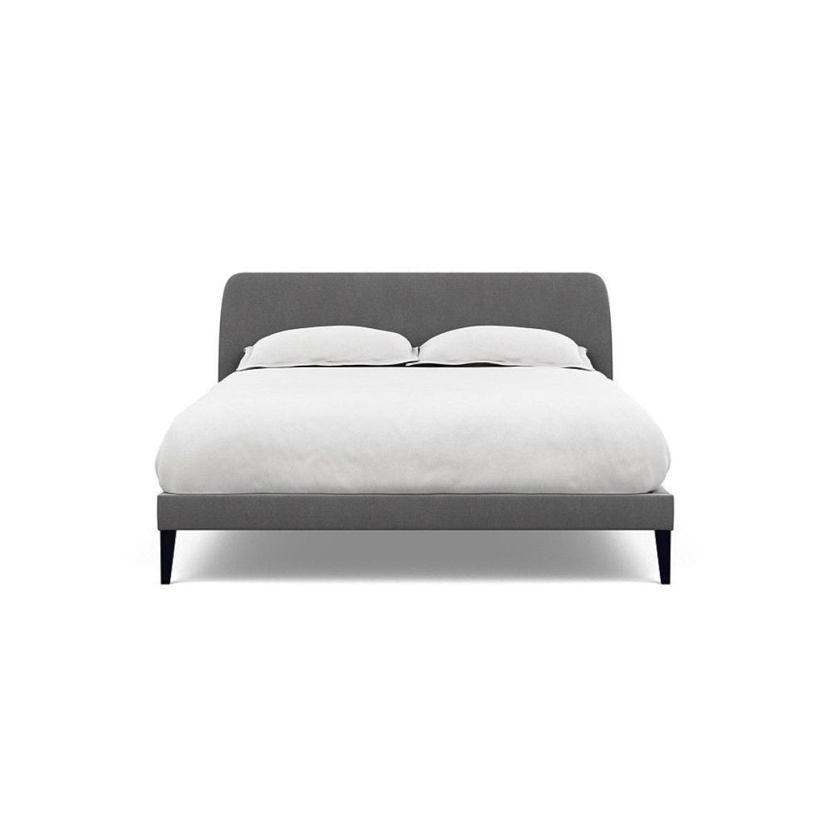 Heal's Wallis SuperKing Bed Melton Wool Shale Stained Oak Feet - Heal's UK Bedroom Furniture – image 121