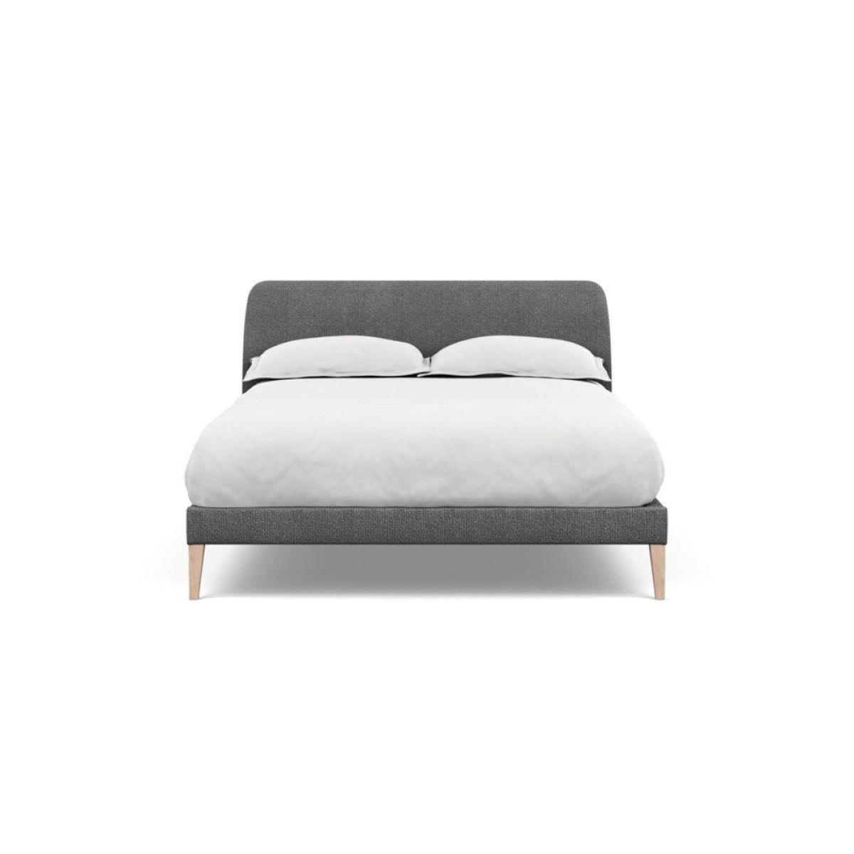 Heal's Wallis SuperKing Bed Melton Wool Shale Stained Oak Feet - Heal's UK Bedroom Furniture – image 123