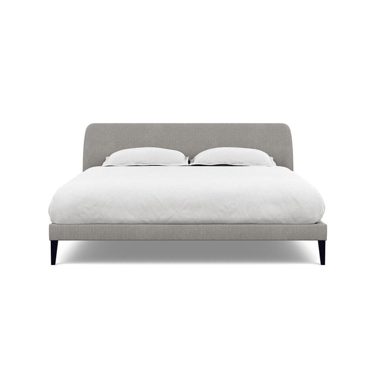 Heal's Wallis SuperKing Bed Melton Wool Shale Stained Oak Feet - Heal's UK Bedroom Furniture – image 124