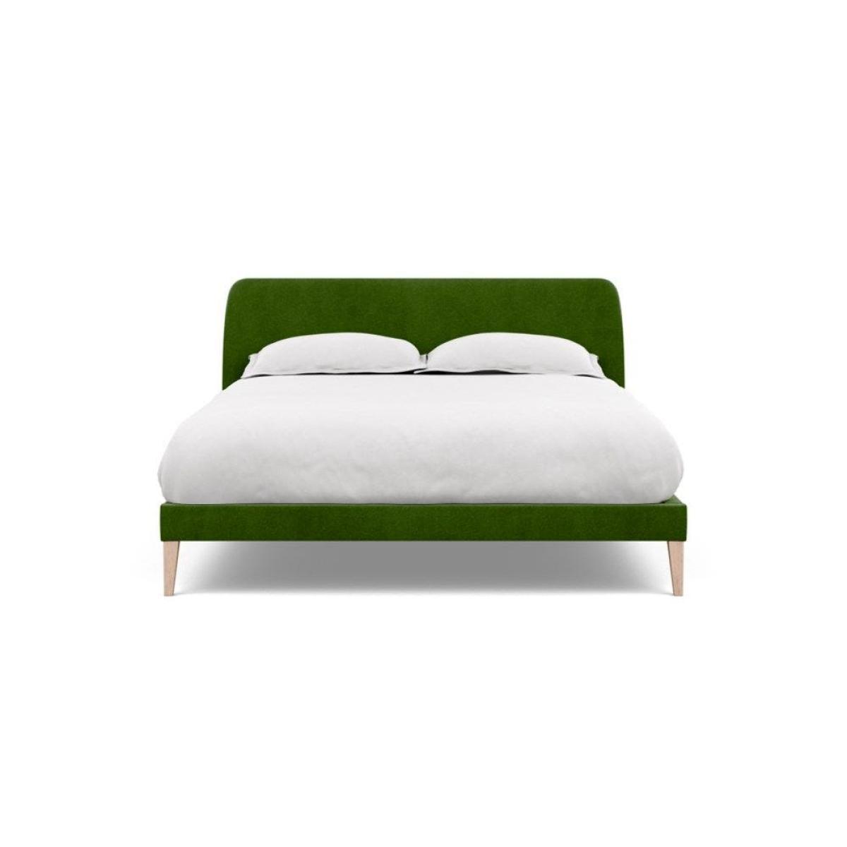 Heal's Wallis SuperKing Bed Melton Wool Shale Stained Oak Feet - Heal's UK Bedroom Furniture – image 130