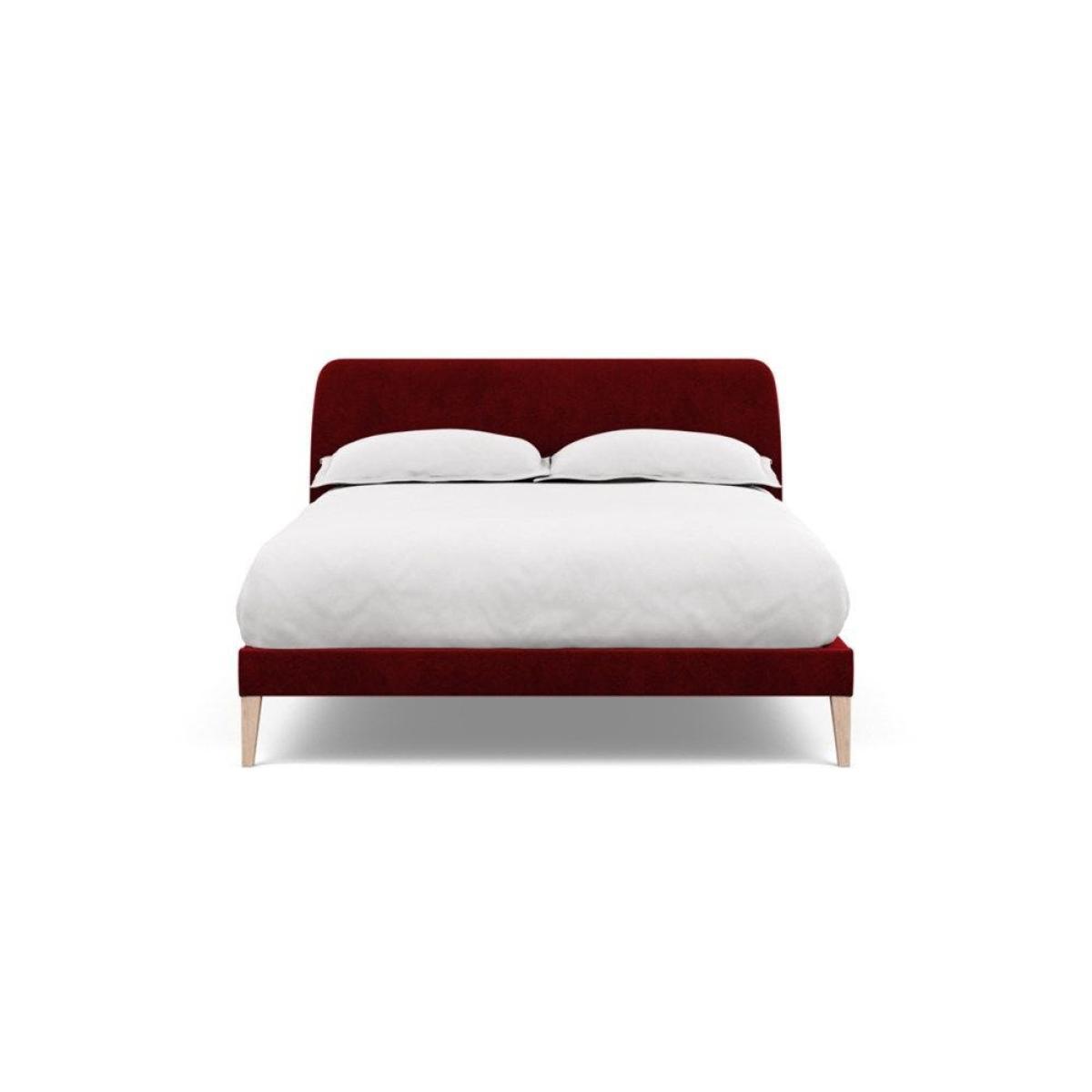Heal's Wallis SuperKing Bed Melton Wool Shale Stained Oak Feet - Heal's UK Bedroom Furniture – image 131