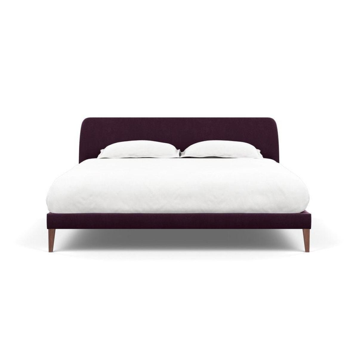 Heal's Wallis SuperKing Bed Melton Wool Shale Stained Oak Feet - Heal's UK Bedroom Furniture – image 136