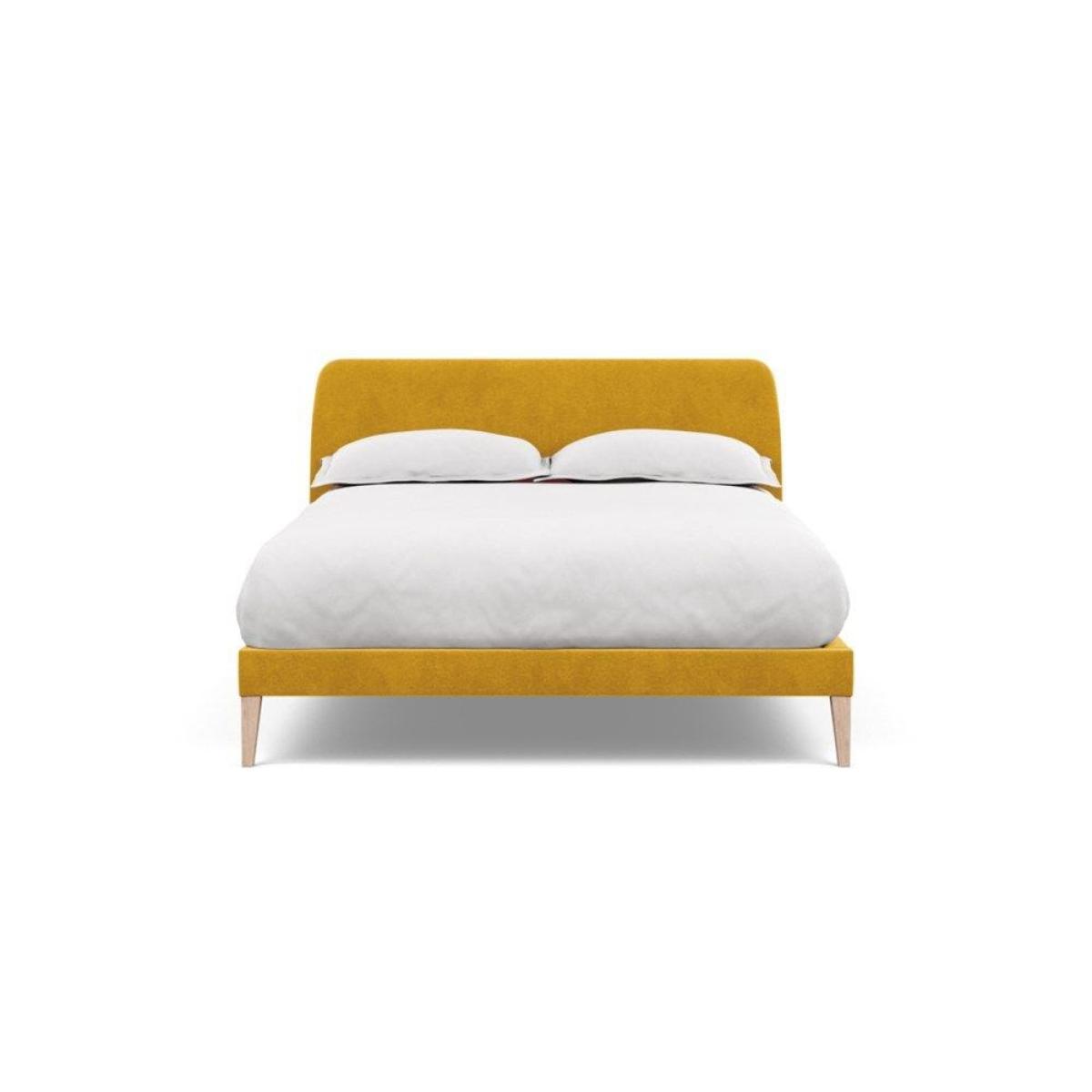 Heal's Wallis SuperKing Bed Melton Wool Shale Stained Oak Feet - Heal's UK Bedroom Furniture – image 137