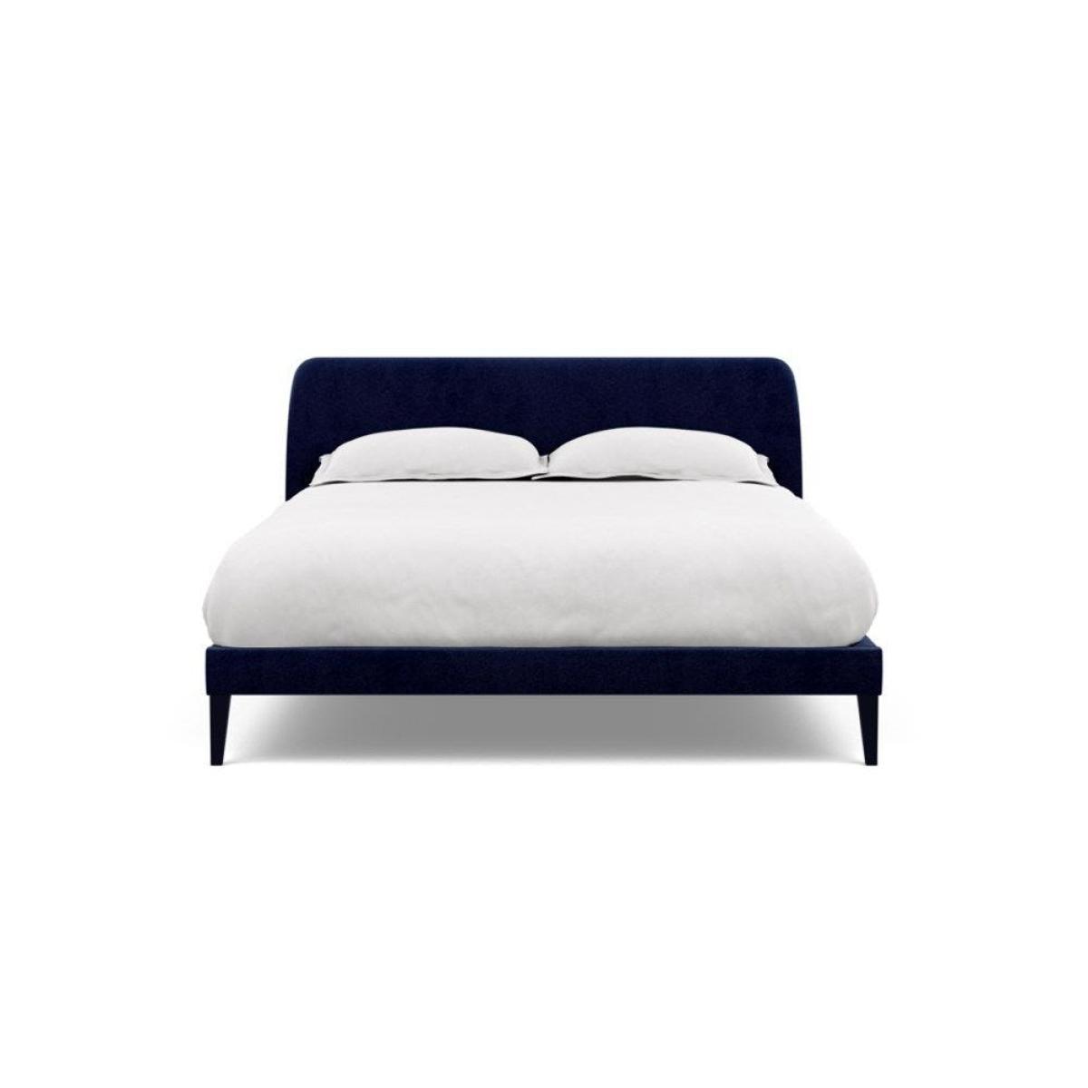 Heal's Wallis SuperKing Bed Melton Wool Shale Stained Oak Feet - Heal's UK Bedroom Furniture – image 140