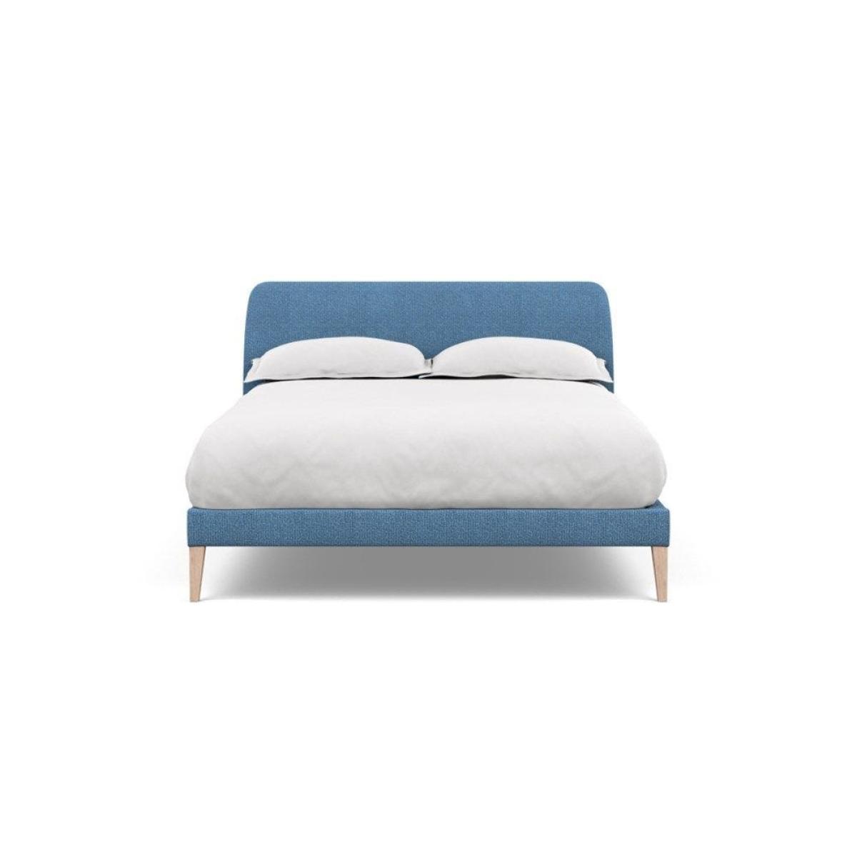 Heal's Wallis SuperKing Bed Melton Wool Shale Stained Oak Feet - Heal's UK Bedroom Furniture – image 15