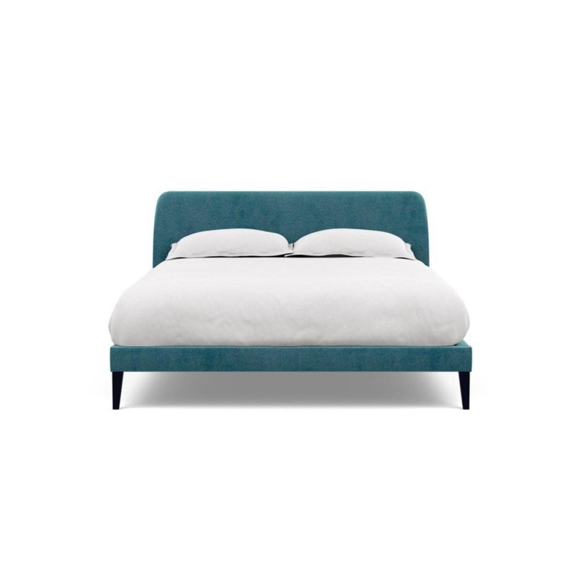 Heal's Wallis SuperKing Bed Melton Wool Shale Stained Oak Feet - Heal's UK Bedroom Furniture – image 141