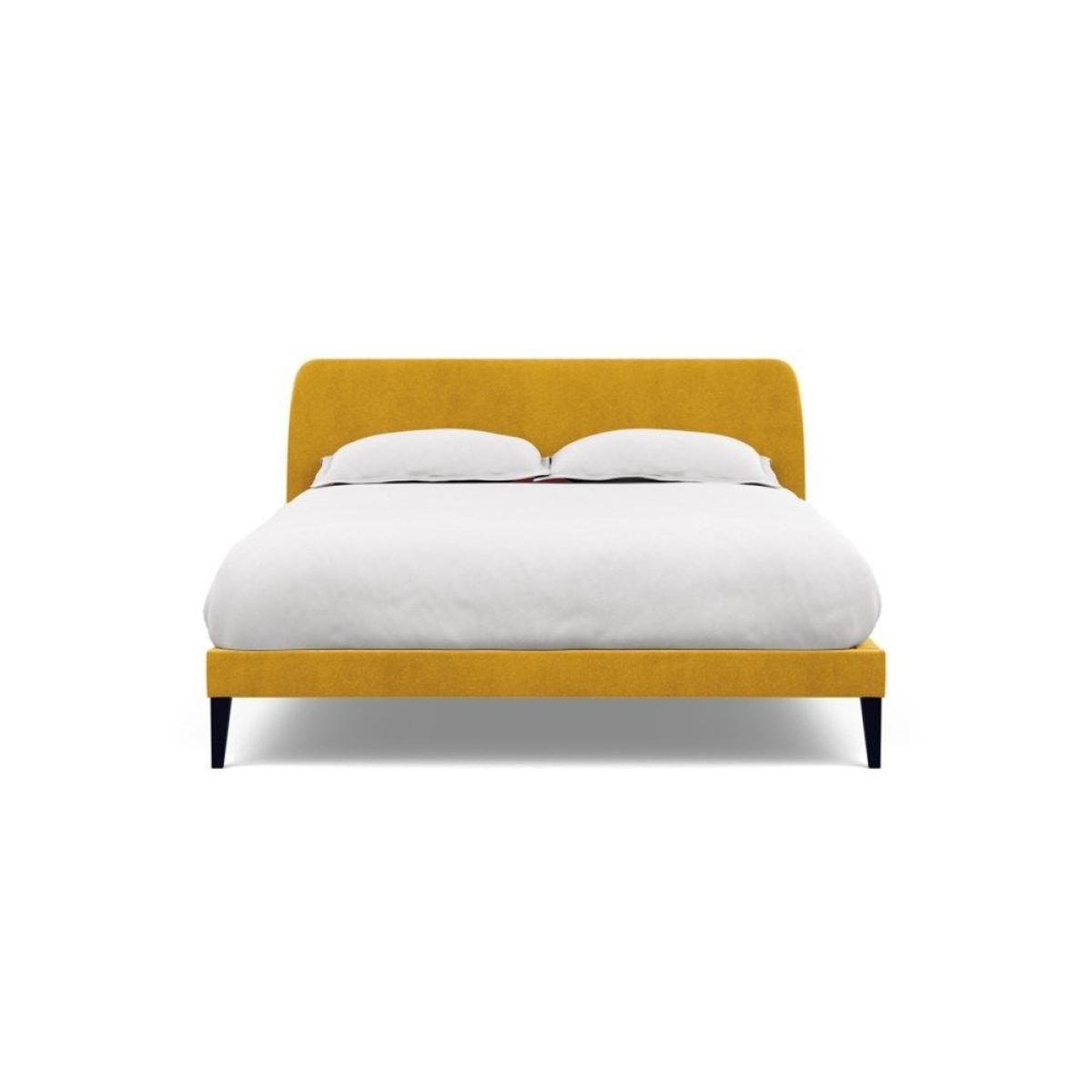 Heal's Wallis SuperKing Bed Melton Wool Shale Stained Oak Feet - Heal's UK Bedroom Furniture – image 144