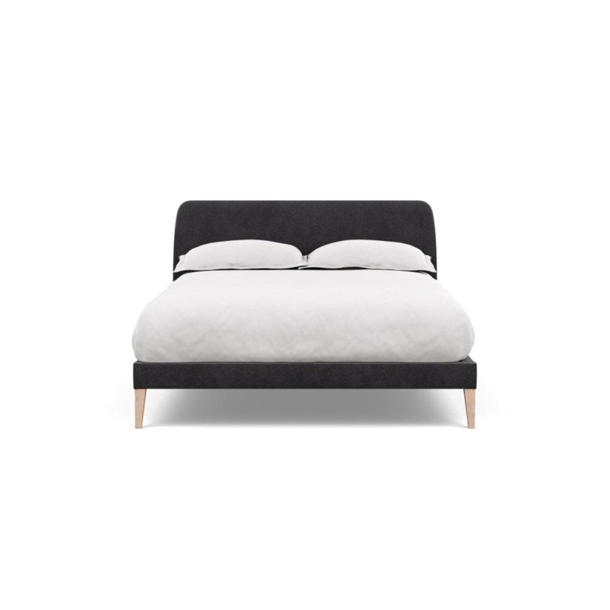 Heal's Wallis SuperKing Bed Melton Wool Shale Stained Oak Feet - Heal's UK Bedroom Furniture – image 16