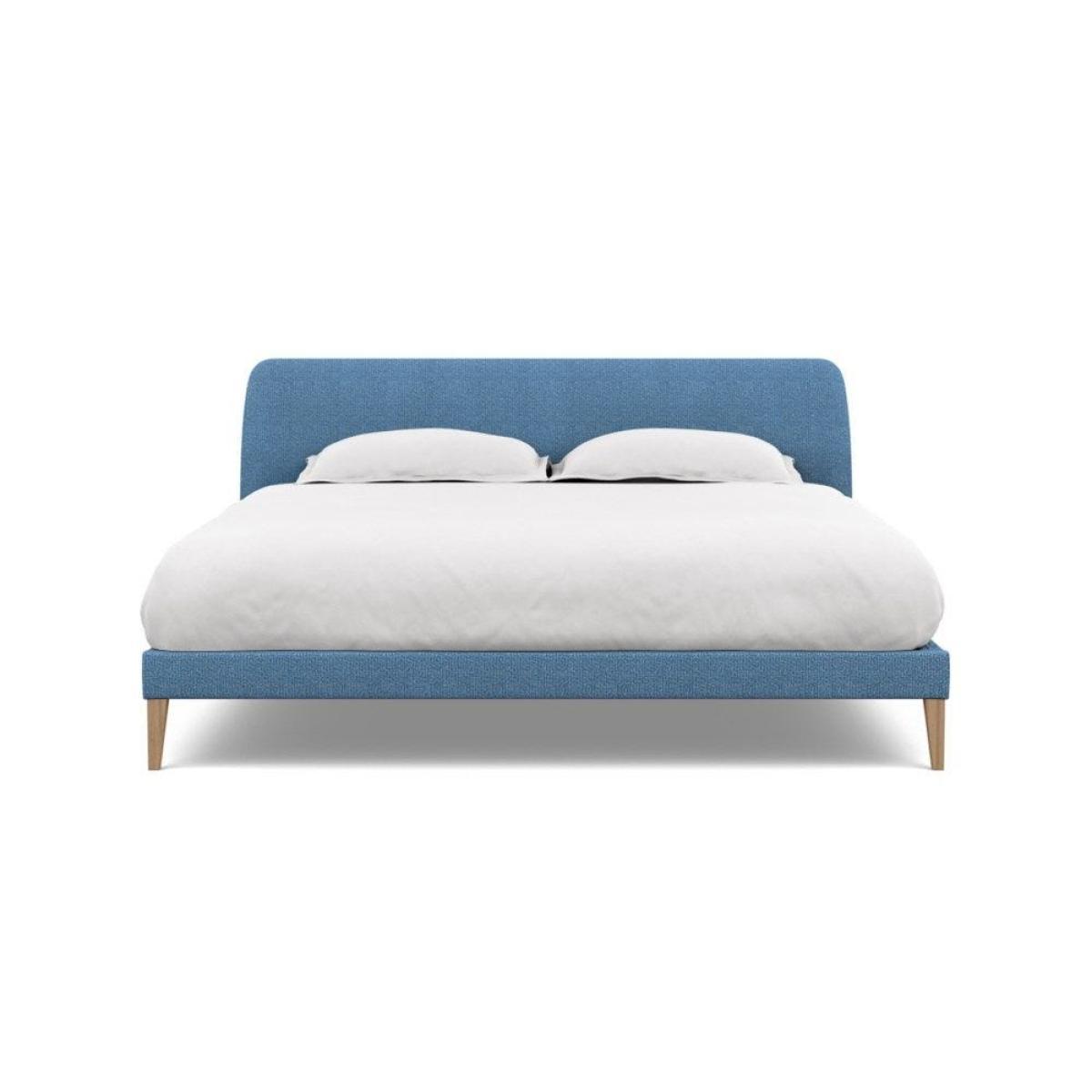 Heal's Wallis SuperKing Bed Melton Wool Shale Stained Oak Feet - Heal's UK Bedroom Furniture – image 151