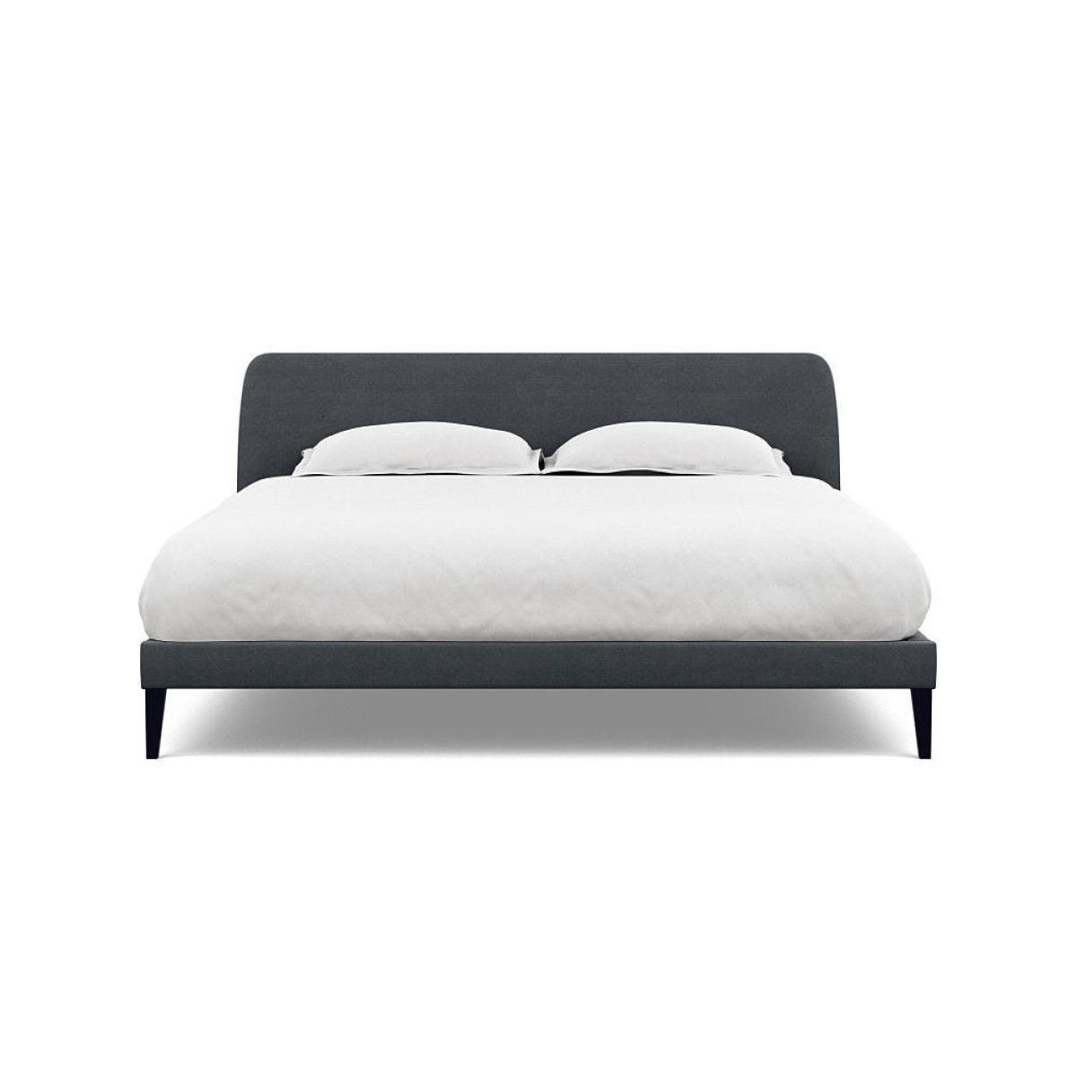Heal's Wallis SuperKing Bed Melton Wool Shale Stained Oak Feet - Heal's UK Bedroom Furniture – image 157