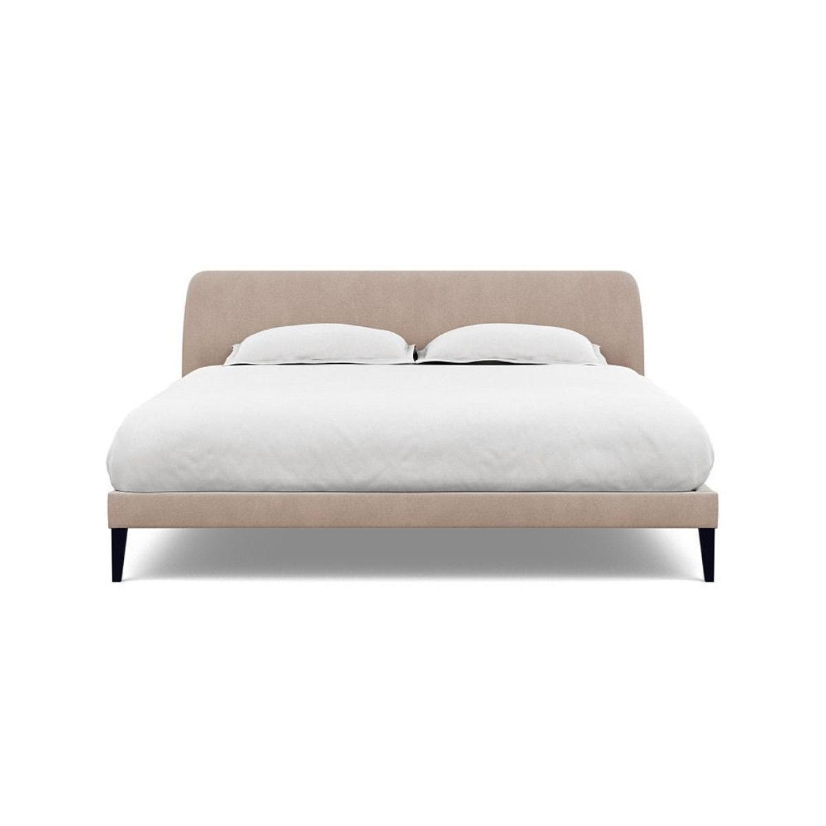 Heal's Wallis SuperKing Bed Melton Wool Shale Stained Oak Feet - Heal's UK Bedroom Furniture – image 158