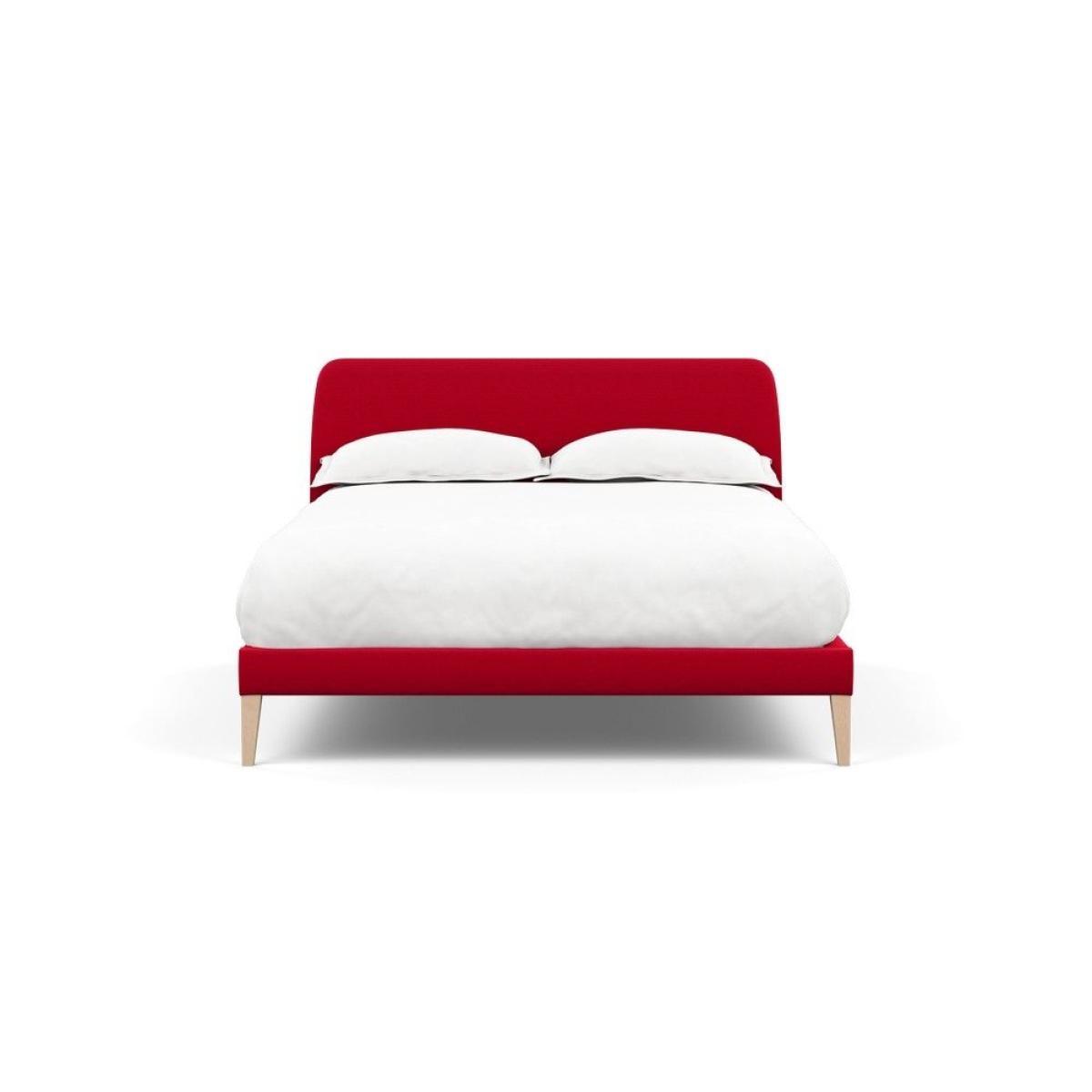 Heal's Wallis SuperKing Bed Melton Wool Shale Stained Oak Feet - Heal's UK Bedroom Furniture – image 159