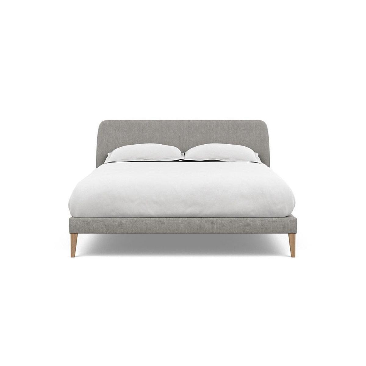 Heal's Wallis SuperKing Bed Melton Wool Shale Stained Oak Feet - Heal's UK Bedroom Furniture – image 160