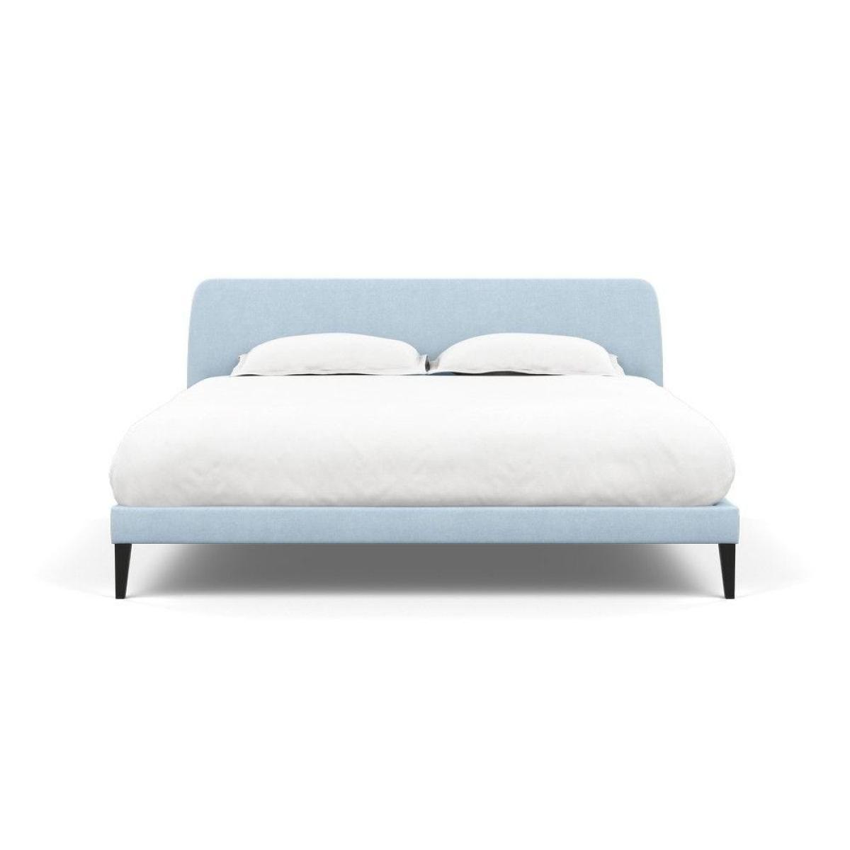 Heal's Wallis SuperKing Bed Melton Wool Shale Stained Oak Feet - Heal's UK Bedroom Furniture – image 17