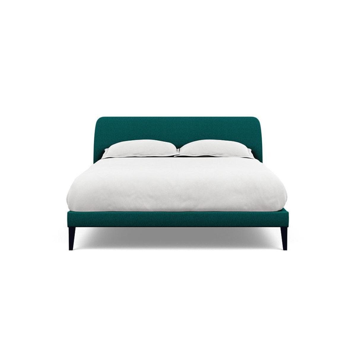 Heal's Wallis SuperKing Bed Melton Wool Shale Stained Oak Feet - Heal's UK Bedroom Furniture – image 161