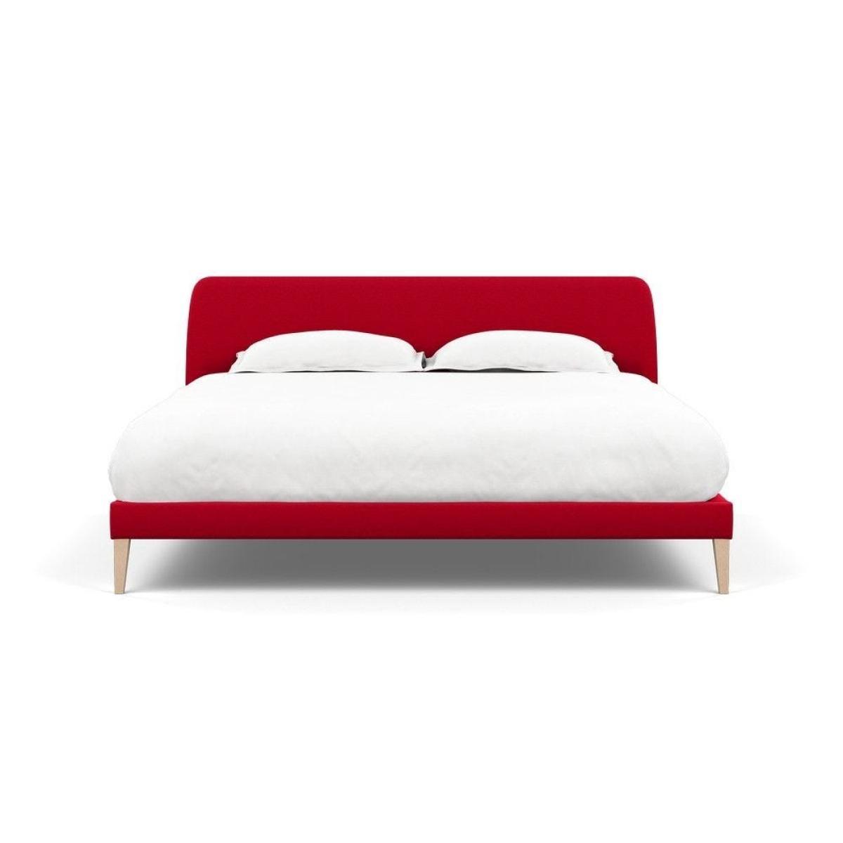 Heal's Wallis SuperKing Bed Melton Wool Shale Stained Oak Feet - Heal's UK Bedroom Furniture – image 162