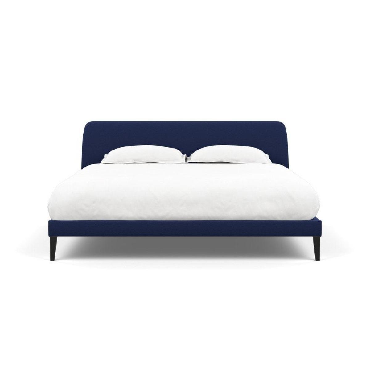 Heal's Wallis SuperKing Bed Melton Wool Shale Stained Oak Feet - Heal's UK Bedroom Furniture – image 163