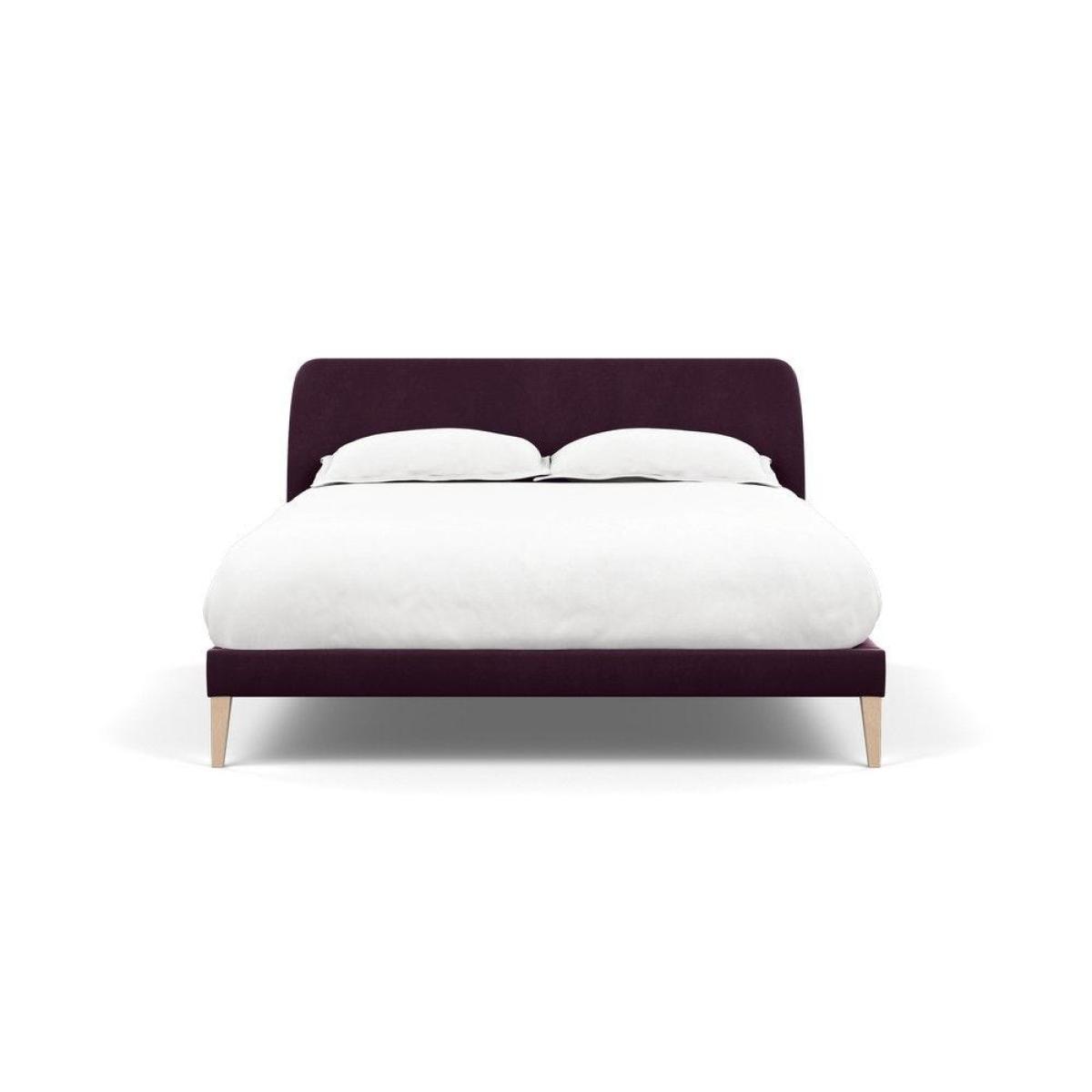 Heal's Wallis SuperKing Bed Melton Wool Shale Stained Oak Feet - Heal's UK Bedroom Furniture – image 164