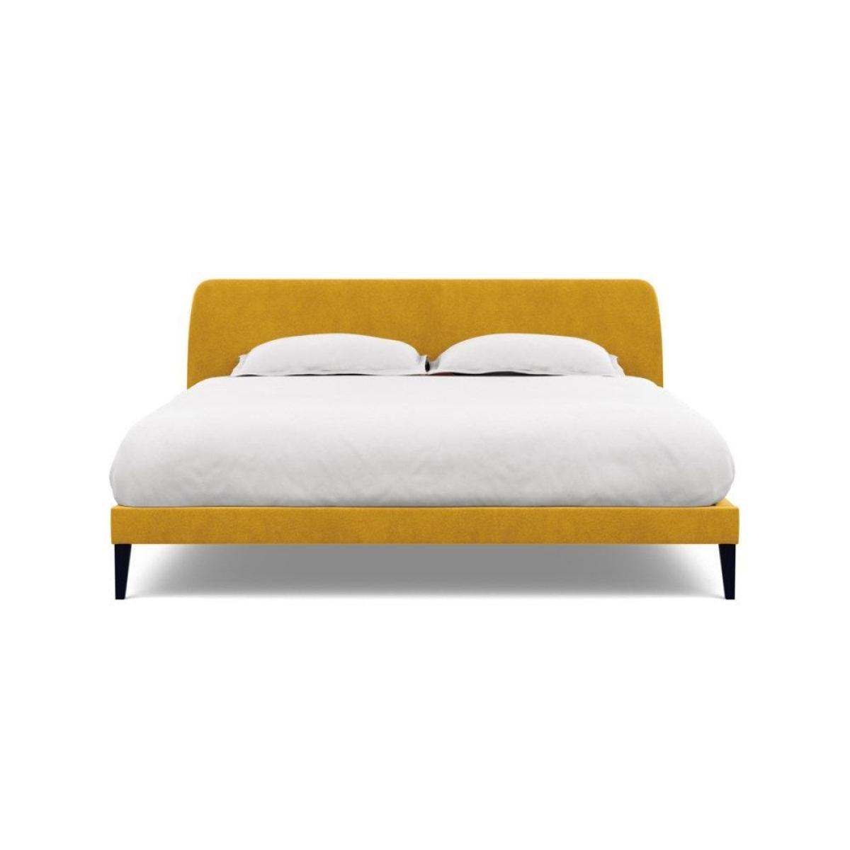 Heal's Wallis SuperKing Bed Melton Wool Shale Stained Oak Feet - Heal's UK Bedroom Furniture – image 166