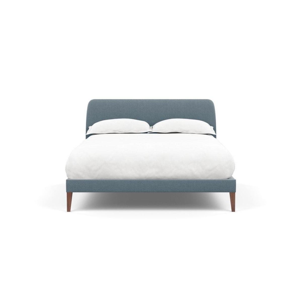 Heal's Wallis SuperKing Bed Melton Wool Shale Stained Oak Feet - Heal's UK Bedroom Furniture – image 167