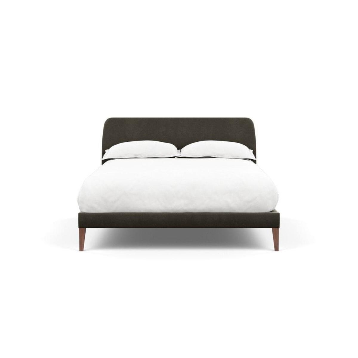 Heal's Wallis SuperKing Bed Melton Wool Shale Stained Oak Feet - Heal's UK Bedroom Furniture – image 168