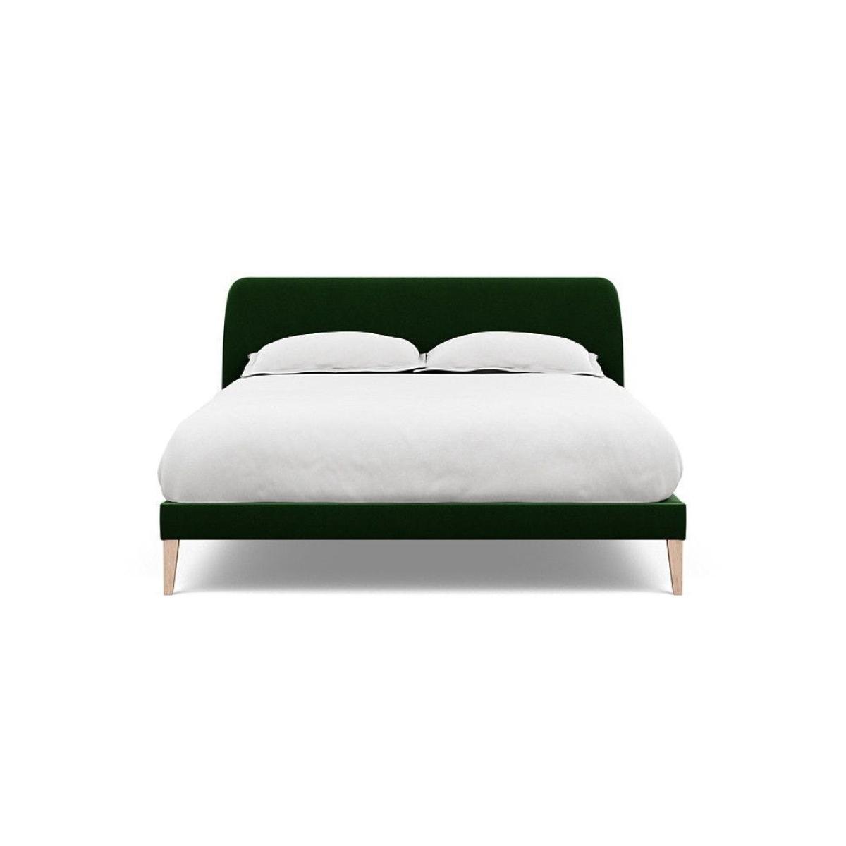 Heal's Wallis SuperKing Bed Melton Wool Shale Stained Oak Feet - Heal's UK Bedroom Furniture – image 169