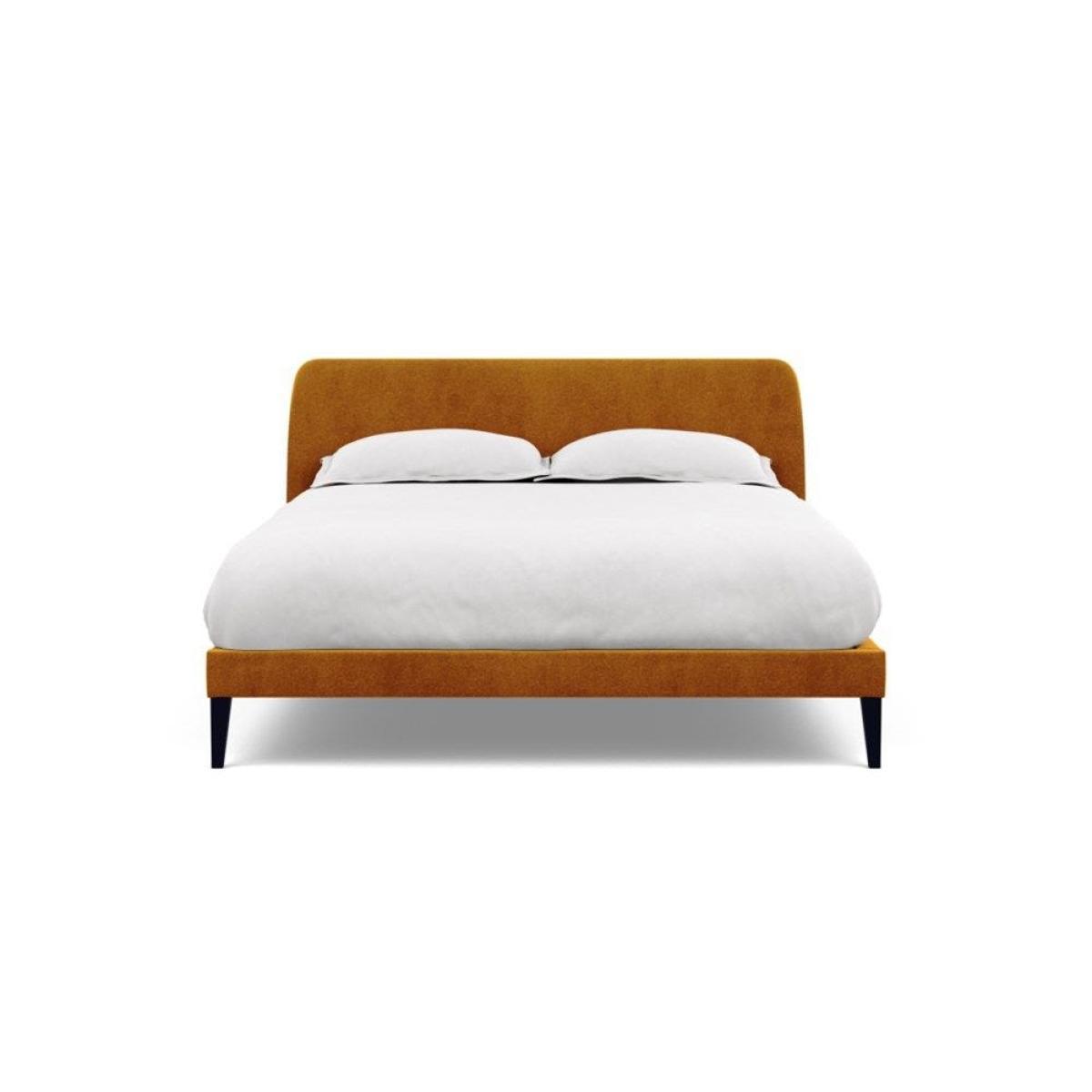 Heal's Wallis SuperKing Bed Melton Wool Shale Stained Oak Feet - Heal's UK Bedroom Furniture – image 170