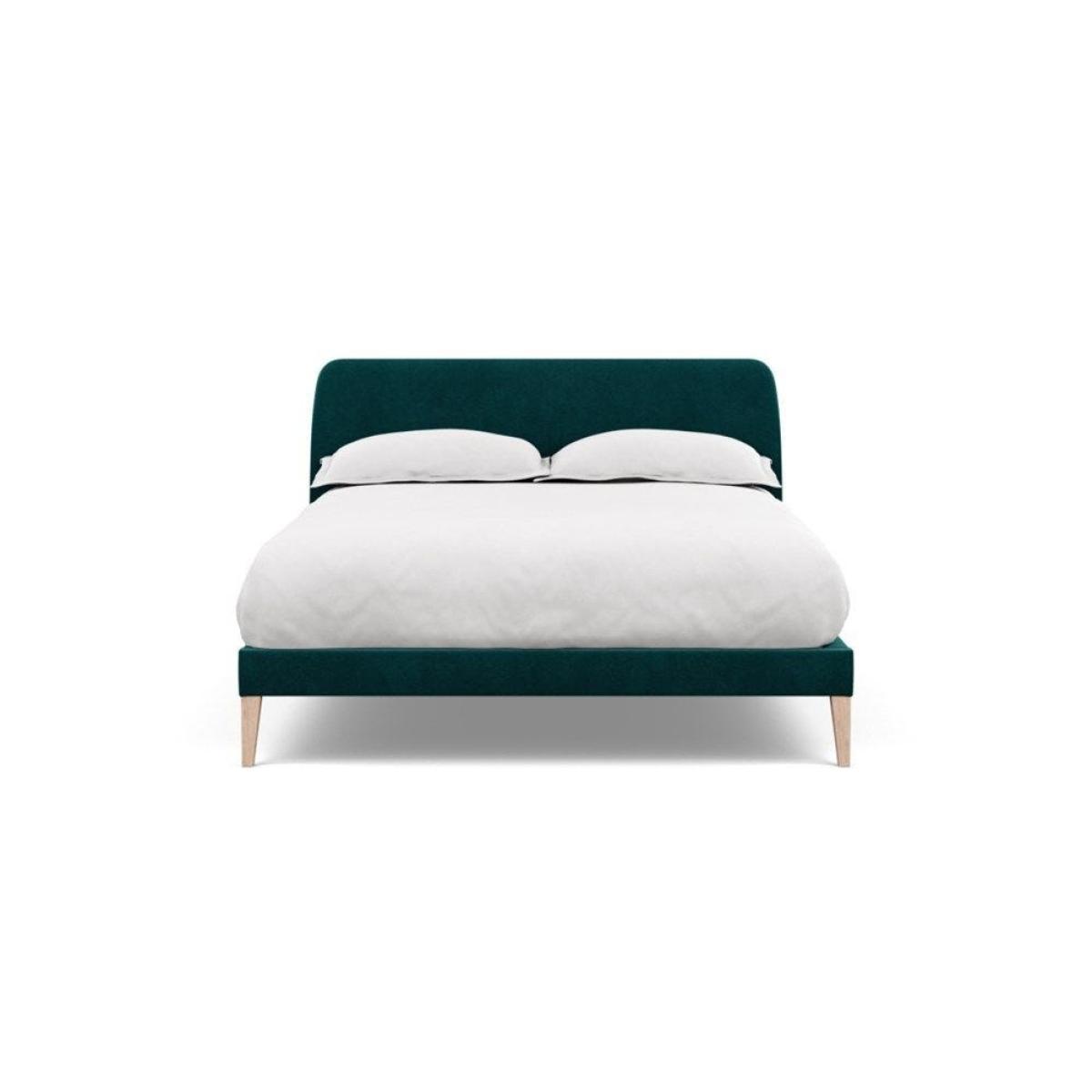 Heal's Wallis SuperKing Bed Melton Wool Shale Stained Oak Feet - Heal's UK Bedroom Furniture – image 172