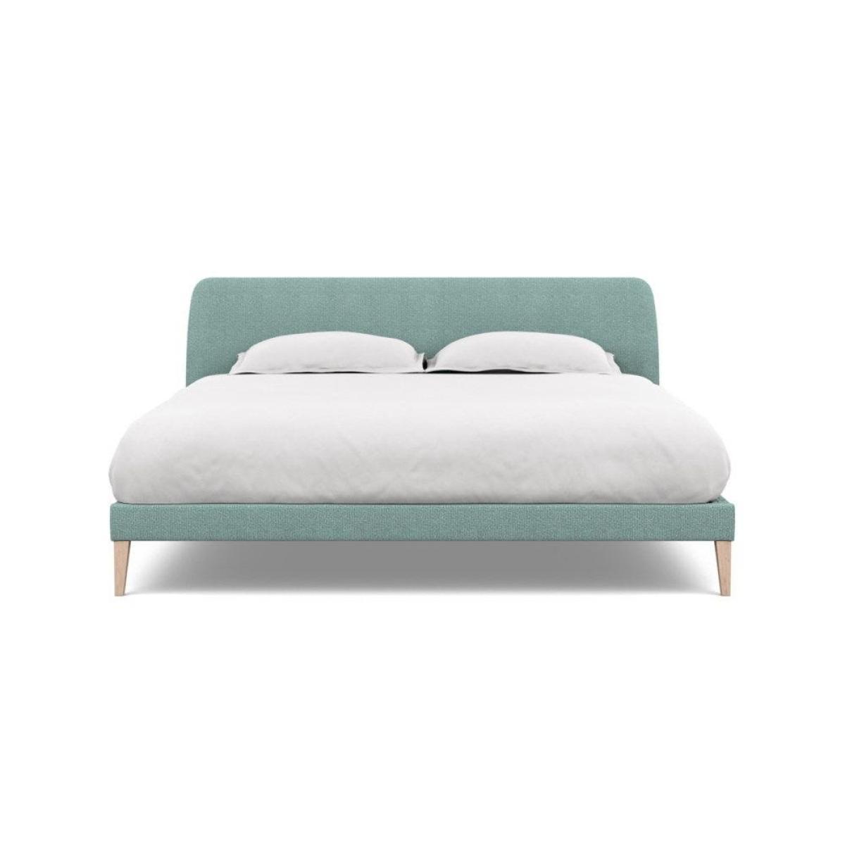 Heal's Wallis SuperKing Bed Melton Wool Shale Stained Oak Feet - Heal's UK Bedroom Furniture – image 173