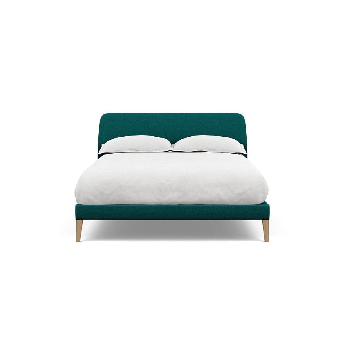 Heal's Wallis SuperKing Bed Melton Wool Shale Stained Oak Feet - Heal's UK Bedroom Furniture – image 174