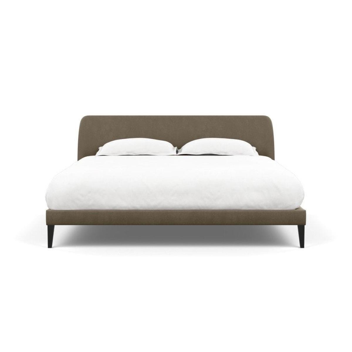 Heal's Wallis SuperKing Bed Melton Wool Shale Stained Oak Feet - Heal's UK Bedroom Furniture – image 176