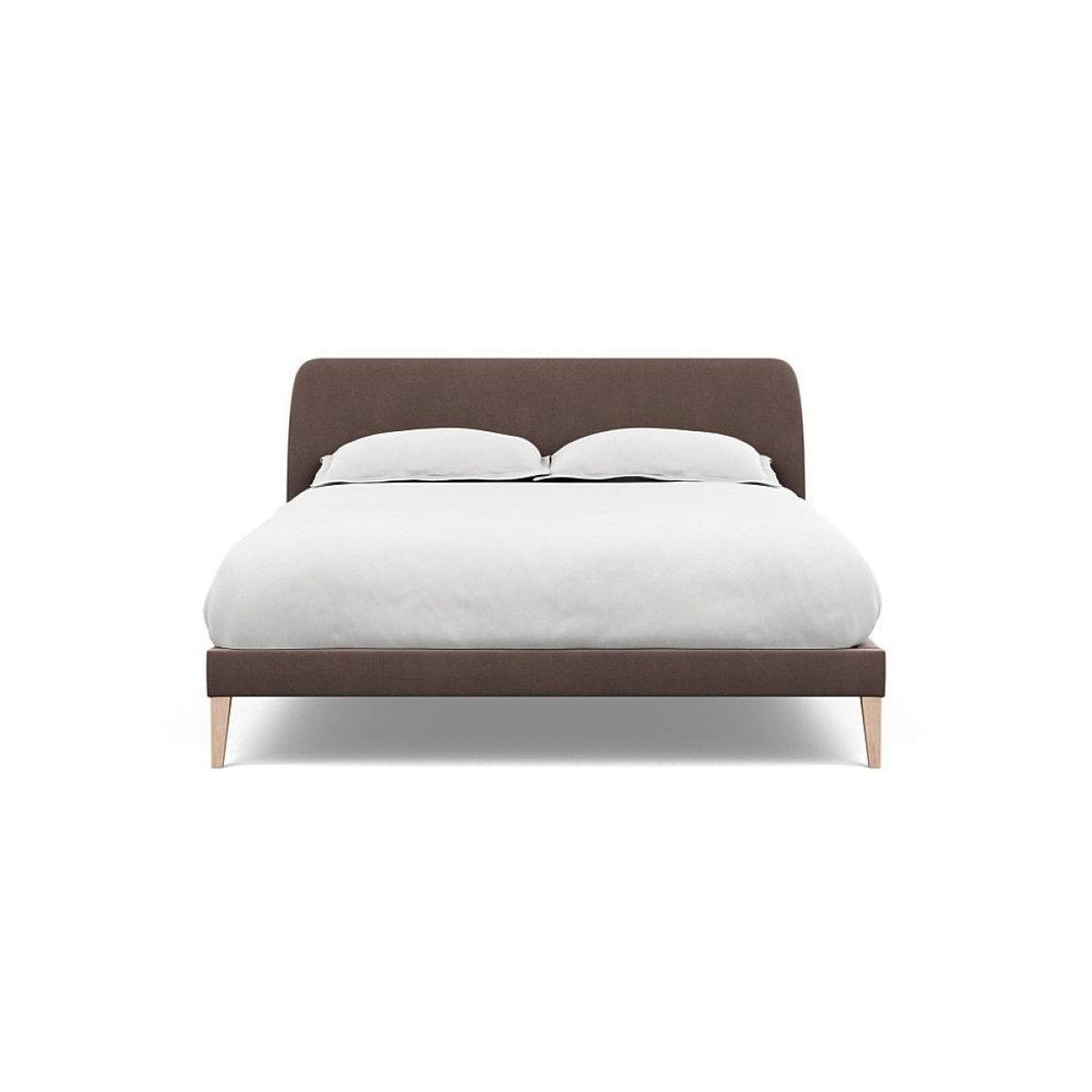 Heal's Wallis SuperKing Bed Melton Wool Shale Stained Oak Feet - Heal's UK Bedroom Furniture – image 179