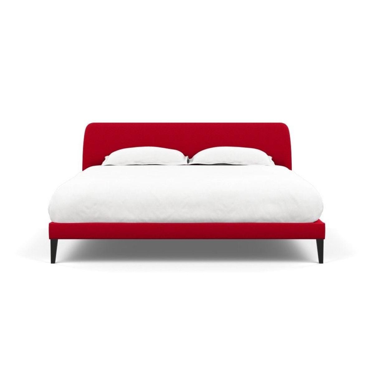 Heal's Wallis SuperKing Bed Melton Wool Shale Stained Oak Feet - Heal's UK Bedroom Furniture – image 181