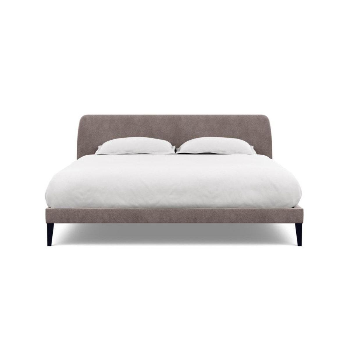 Heal's Wallis SuperKing Bed Melton Wool Shale Stained Oak Feet - Heal's UK Bedroom Furniture – image 184