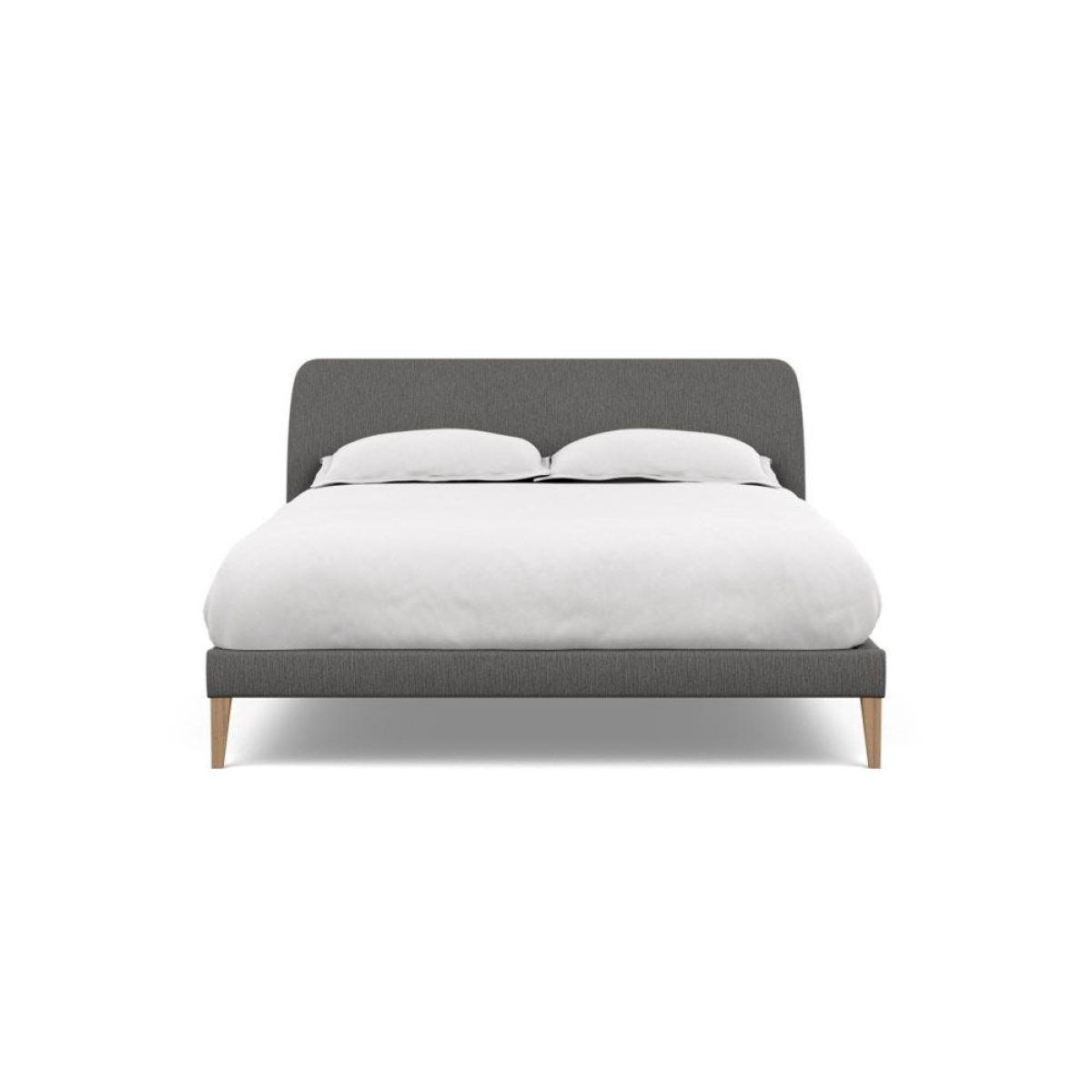 Heal's Wallis SuperKing Bed Melton Wool Shale Stained Oak Feet - Heal's UK Bedroom Furniture – image 21