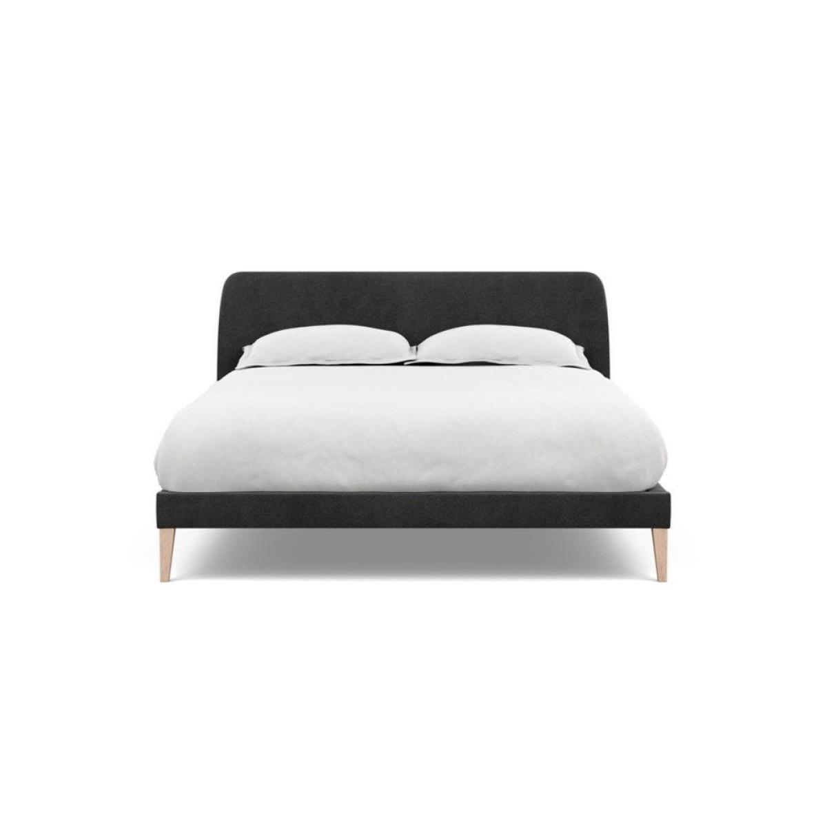Heal's Wallis SuperKing Bed Melton Wool Shale Stained Oak Feet - Heal's UK Bedroom Furniture – image 22