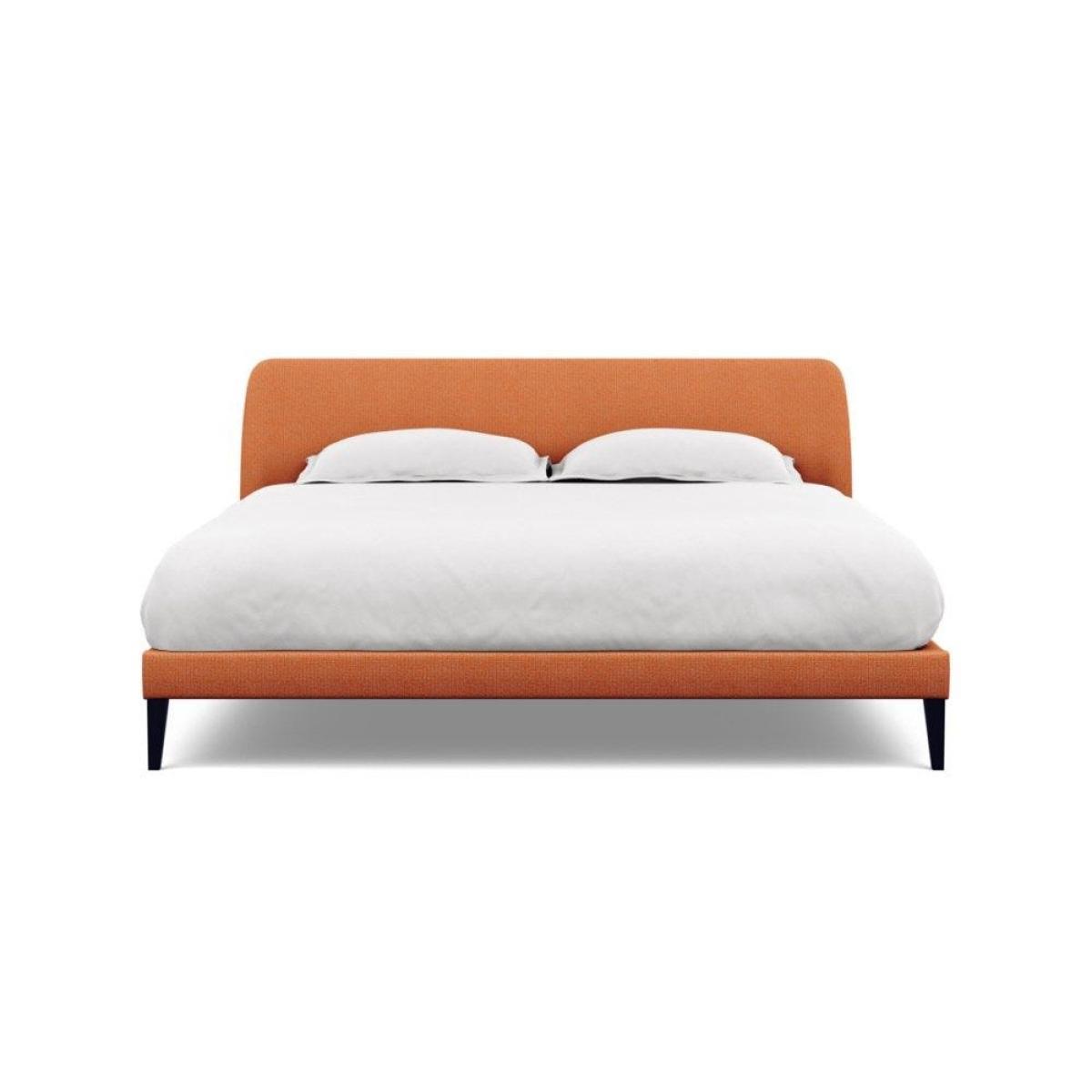 Heal's Wallis SuperKing Bed Melton Wool Shale Stained Oak Feet - Heal's UK Bedroom Furniture – image 24