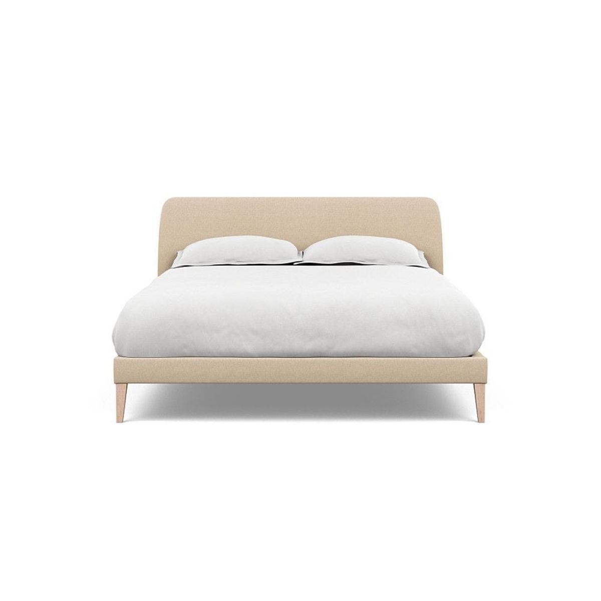 Heal's Wallis SuperKing Bed Melton Wool Shale Stained Oak Feet - Heal's UK Bedroom Furniture – image 25