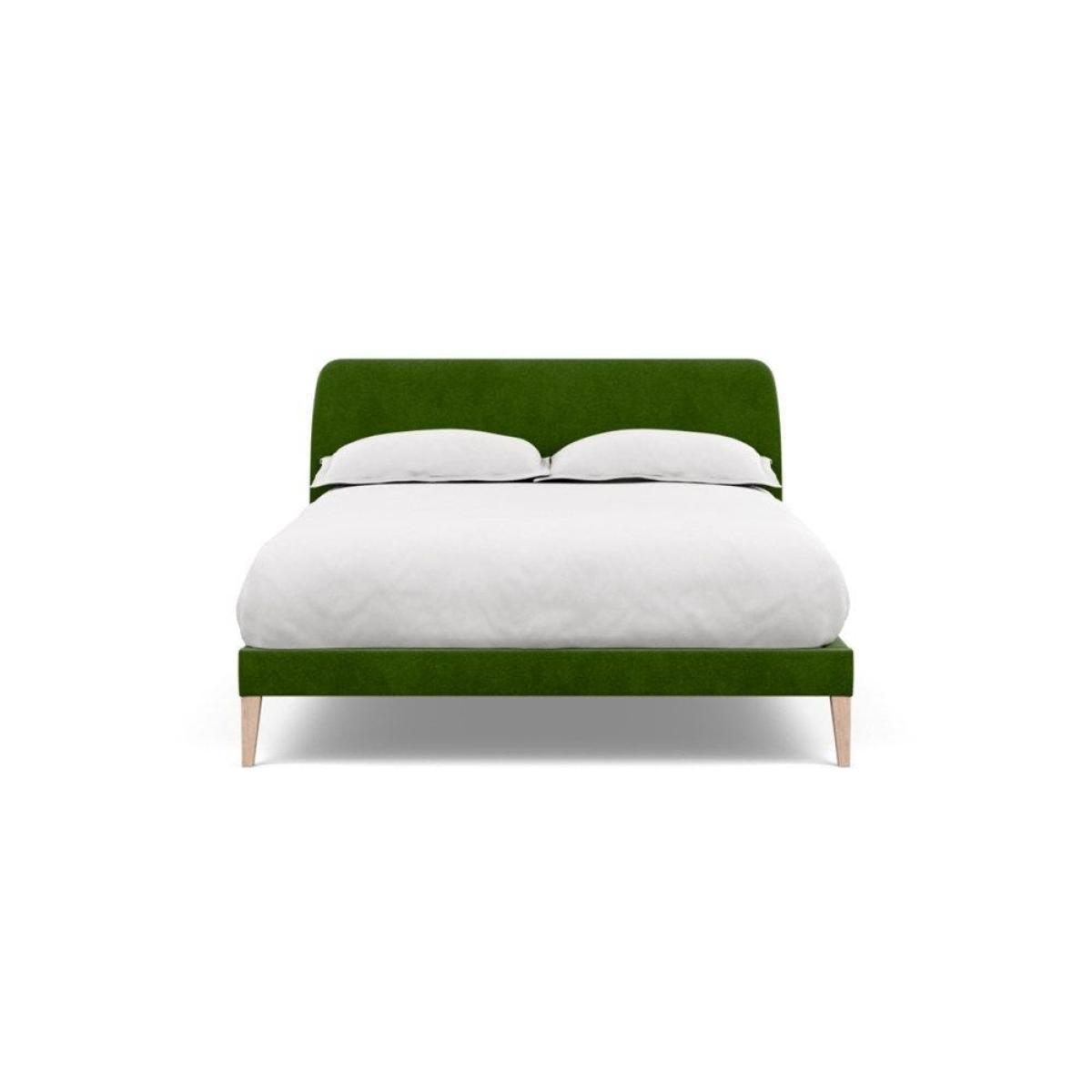 Heal's Wallis SuperKing Bed Melton Wool Shale Stained Oak Feet - Heal's UK Bedroom Furniture – image 28