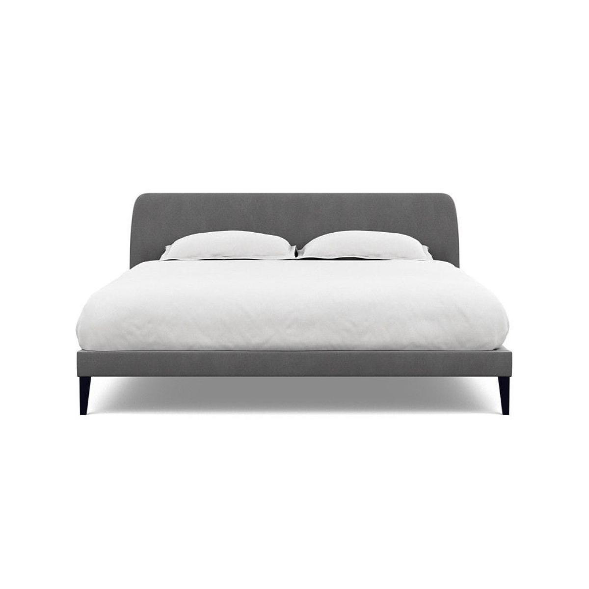 Heal's Wallis SuperKing Bed Melton Wool Shale Stained Oak Feet - Heal's UK Bedroom Furniture – image 29