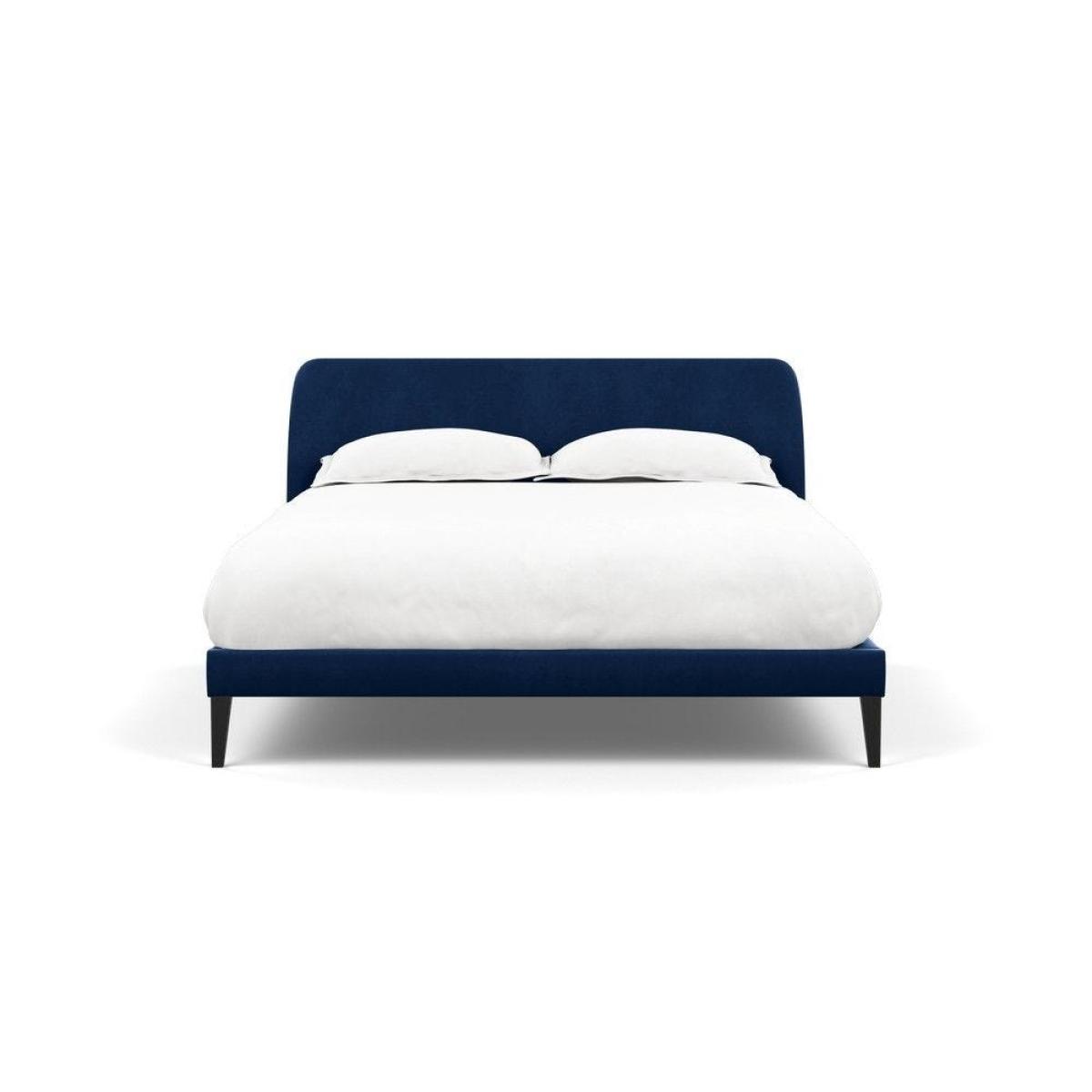 Heal's Wallis SuperKing Bed Melton Wool Shale Stained Oak Feet - Heal's UK Bedroom Furniture – image 31