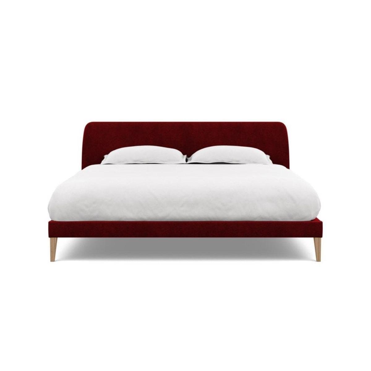 Heal's Wallis SuperKing Bed Melton Wool Shale Stained Oak Feet - Heal's UK Bedroom Furniture – image 33